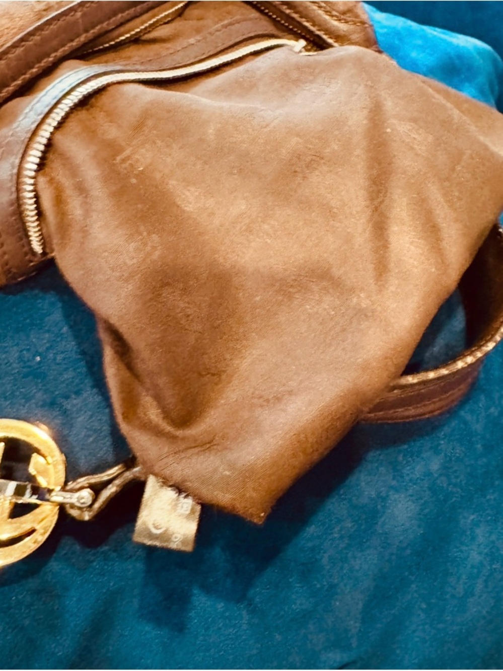 Gucci Brown Guccissima GG Twins Hobo - Picture 10 of 13